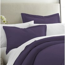 Purple euro hot sale pillow shams